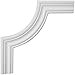 thumbnail image 3 of Ekena Millwork PML12X12OX-2 12 In. W X 12 In. H X .62 In. P Architectural Oxford Panel Moulding Corner, 3 of 4