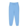 thumbnail image 6 of ZVAVZ Boys Cotton Linen Pants with Pockets Elastic Waist Drawstring Sweat Jogger Lounge Tapered Leg Harem Pants Trousers Blue,13 Years, 6 of 7