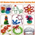 thumbnail image 4 of 100pcs Christmas Glitter Pipe Cleaners Craft Pipe Cleaners Colorful Stems for DIY Art Craft Christmas Decoration, 4 of 8