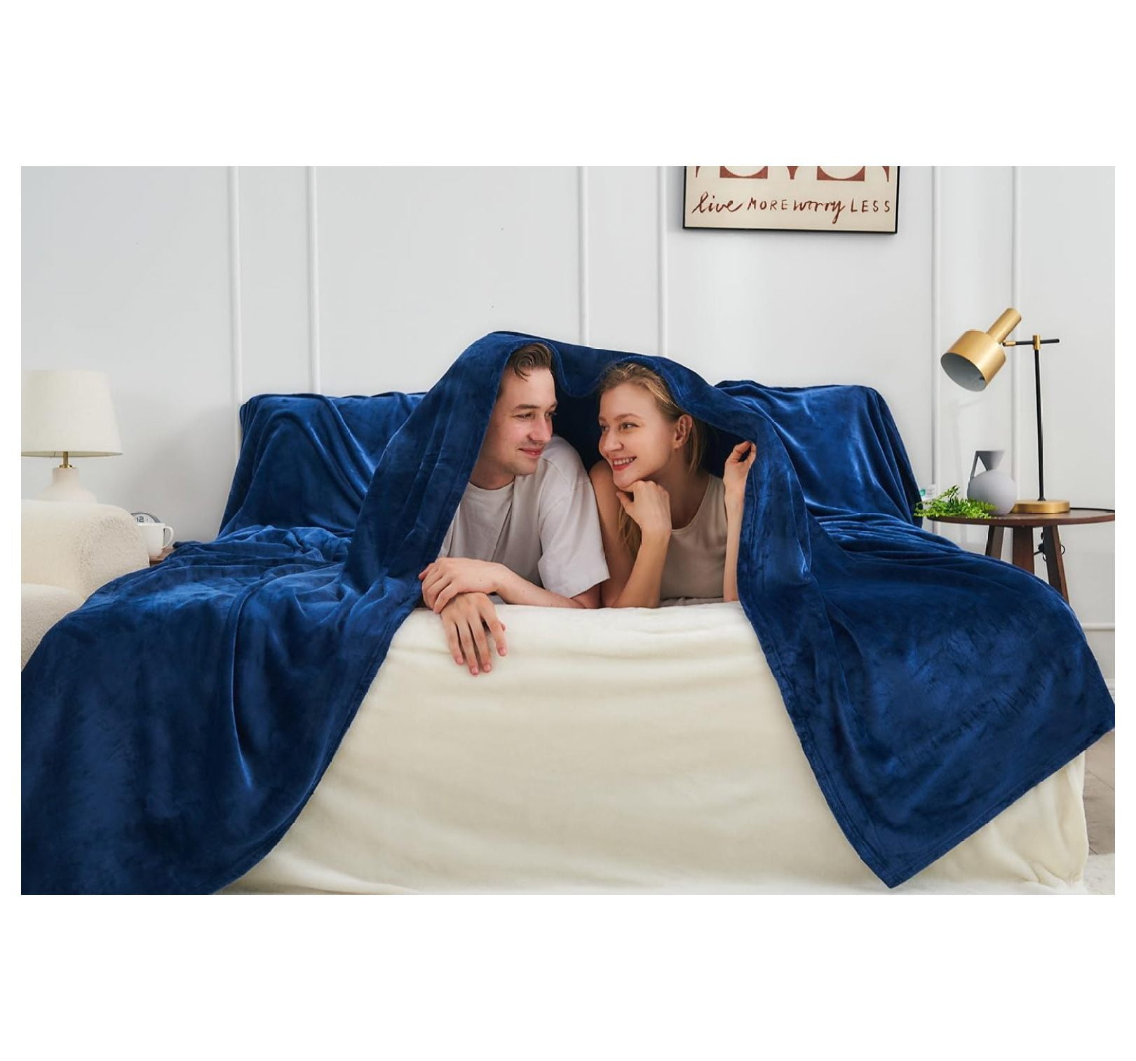Oversized King Fleece Blanket 120x120 Inches A whole Giant Huge seamless blanket for Families Couples Friends Extra Large Big Soft Blanket California King Warm Blanket 10x10 Walmart