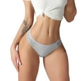 thumbnail image 1 of Aayomet Culotte Femme Taille Coton Dentelle String Femme (Gris, S), 1 of 5