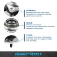 thumbnail image 2 of Bode-man Pair Front Wheel Hub and Bearing Assembly for 2005-2010 Dodge Dakota 06-09 Mitsubishi Raider NO-ABS, 2 of 7