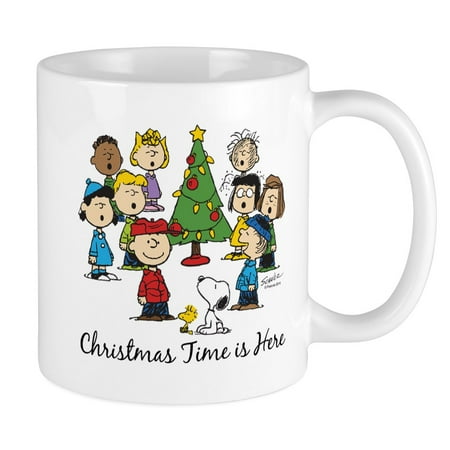 Plastic Christmas Coffee Mugs CafePress - The Peanuts Gang: Christmas Is Here Mug - Unique Coffee Mug, Coffee Cup CafePress ()