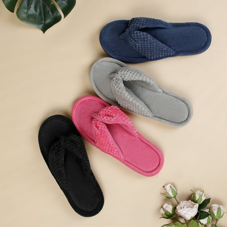 RockDove Women's Adjustable Memory Foam Spa Thong Slipper, Summer