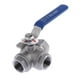 thumbnail image 4 of Válvula de bola de acero inoxidable 304 con puerto T hembra de 3 vías para aceite de agua DN20 Cola Adaptador de válvula, 4 of 7