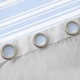 thumbnail image 4 of Manfei Blue White Blackout Curtains Set of 2 (52x84 Each), Geometric Stripe Window Curtains, Modern Minimalsit Curtains and Drapes, Luxurious Home Decor, 4 of 6