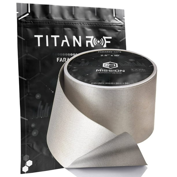 Cinta Faraday Mission Darkness Titan RF de 6,35 cm x 3,05 m