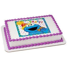 Sesame Street Cookie Monster And Elmo Cake Topper Walmart Com