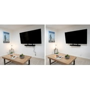 Sleek Socket Outlet Concealer for TV Surge Protector 4-ft Extension Cord with Multiple Outlets