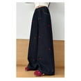 thumbnail image 6 of JTieacloth Girls Denim Pants Stylish Girls Wide Leg Jeans With Heart Embroidery Korean Style Casual Trousers For Teen Students Comfortable Loose Fit Denim Pants Youth Fashion,Sizes 5-6 Years, 6 of 7