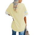thumbnail image 2 of Half Sleeve V Neck Casual Oversized Women's T-shirt, 2 of 3