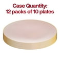 thumbnail image 3 of Smarty 10.25" Pink Gold Organic Disposable Plastic Dinner Plates 120ct, 3 of 7