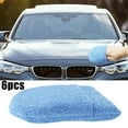 thumbnail image 2 of Huanke-6pcs Soft Microfiber Car Wax Foam Applicator Mitts Polishing Sponge Cleaning Pad, 2 of 10