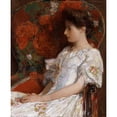 thumbnail image 2 of Childe Hassam 12x14 Gold Ornate Wood Frame and Double Matted Museum Art Print Titled - The Victorian Chair (1906), 2 of 4