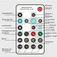 thumbnail image 5 of Proyector de cielo estrellado LED con luz nocturna, lámpara de proyección de olas del océano y galaxias con luces de colores, música Bluetooth y control remoto, regalo para habitación infantil y de b, 5 of 5
