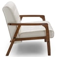 thumbnail image 4 of Allora Faux Leather Tufted Loveseat in White, 4 of 7