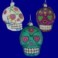 thumbnail image 2 of Kurt Adler Holiday Decorative Noble Gems Sugar Skulls Ornament Set (3 Pack), 2 of 11