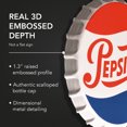 thumbnail image 5 of Licensed Pepsi Cola Bottle Cap Metal Sign 16.25" Round 3D Embossed Tin Vintage Wall Decor Retro Soda Logo for Man Cave Bar Garage Game Room Home Wall Art, 5 of 7