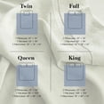 thumbnail image 5 of Simple&Opulence 100% French Linen Sheet Set Breathable Durable for Hot Sleepers Bedding 4 pcs - 1 Flat Sheet,1 Fitted Sheet,2 Pillowcases with Hemstitch Lace Embroidery Design (Sage Green, King), 5 of 9