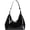 Black, variant on Patent Leather Hobo Bag Crescent Shoulder Bag Small Going Out Tote Bag Satchel Purse