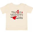 thumbnail image 3 of Inktastic My First Valentines Day Red Hearts and Arrow Boys or Girls Baby T-Shirt, 3 of 5