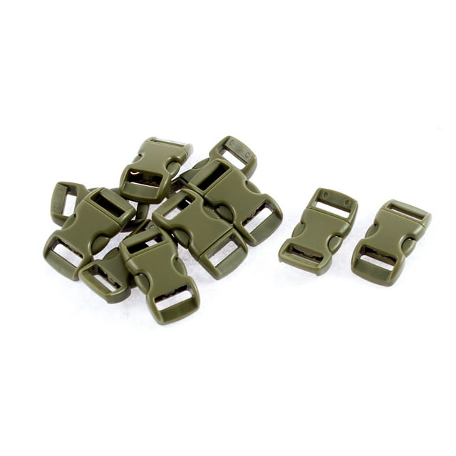 Unique Bargains Plastic Quick Side Release Buckles 11mm Webbing Strap 10Pcs