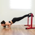 thumbnail image 2 of Bulgarian Split Squat Stand with Adjustable Height, Stable Steel Leg Machine for Single Leg Squats, Lunges, Home Gym Strength Training Equipment, Red & Black, 2 of 7