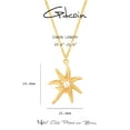 thumbnail image 2 of GDCOIN Pearl Starfish Necklace 14K Gold Plated Dainty Beach Jewelry, 2 of 8