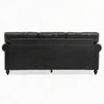 thumbnail image 4 of Modern Simple PU Cover 3-Seater Sofa 210cm with Solid Wood Frame, 4 of 19