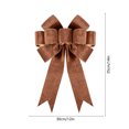 thumbnail image 3 of Vintage Wreath Bow 11.8x13.8 Inch Sliver Edged Velvet Tree Ornament for Xmas Winter Home Outdoor Indoor Party Large Christmas Wreath Bows, 3 of 6