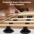 thumbnail image 3 of 12Pcs-Adjustable Deck Support Pedestal, Plastic Adjustable Deck Foundation Base, Height Adjustment Raising from 1-3/16" to 2-3/8, 3 of 8