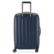 DELSEY PARIS Carrousel 24 Medium Checked Hardside Expandable Spinner Luggage, Navy