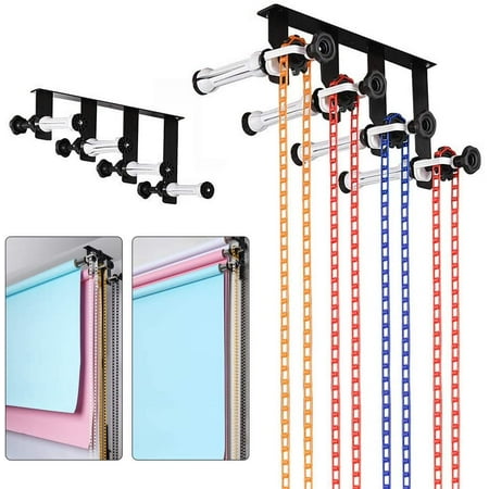 

FETCOI Photography Background Support System Adjustable 4 Roller Photography Studio Background Support System Kit Wall Ceiling Mount Live Backdrop Support Stand for Photo Studio Live Shooting