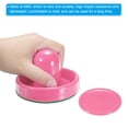 thumbnail image 4 of Uxcell 96mm Air Hockey Pushers Pink with Pads and 4Pcs Air Hockey Pucks, Handles Paddles Replacement Accessories, 4 of 6