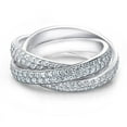 thumbnail image 1 of 2 3/4ct Rolling Ring Diamond Pave Eternity 14K White Gold, 1 of 4