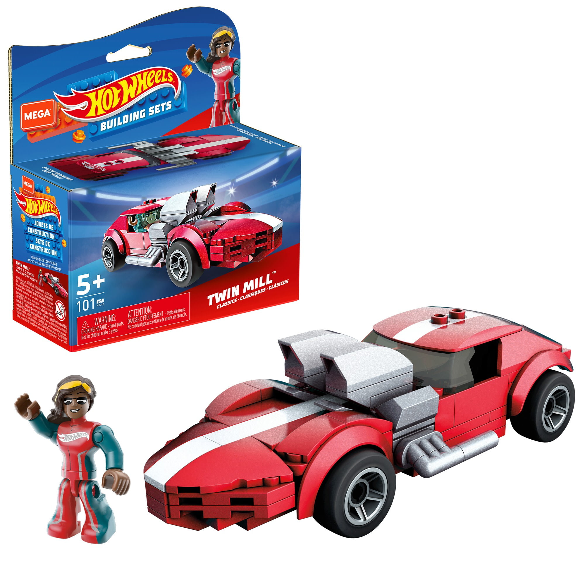 Hot Wheels Mega Construx Bone Shaker Building Set - 118 Pieces With Micro Figure, Ages 5+ - View #6