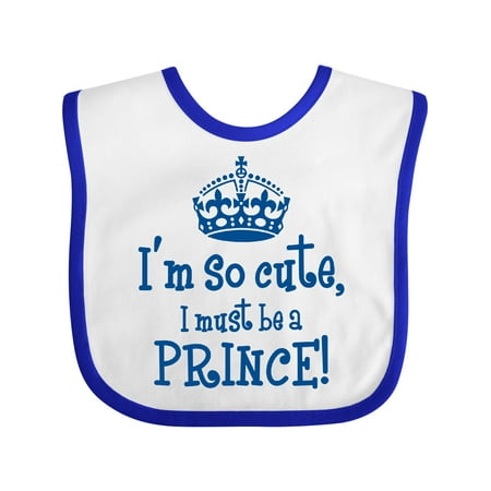 

Inktastic So Cute Prince Gift Baby Boy Bib