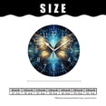 thumbnail image 2 of 12 Inch Wall Clock Battery Operated Silent Clock Decorative for Office, Kitchen, Outdoor, Living Room，Blue Butterfly Beautiful, 2 of 5