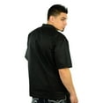 thumbnail image 2 of Men's Short Sleeve Retro Bowling Camp Shirt By Mato & Hash - Black/Ivory CA5000 S, 2 of 4