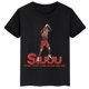 thumbnail image 3 of Camiseta de algodón negra de manga corta de verano para niños y niñas, ropa deportiva, camisetas con estampado de estrella de fútbol Ronaldo, ropa para niños, 3 of 5