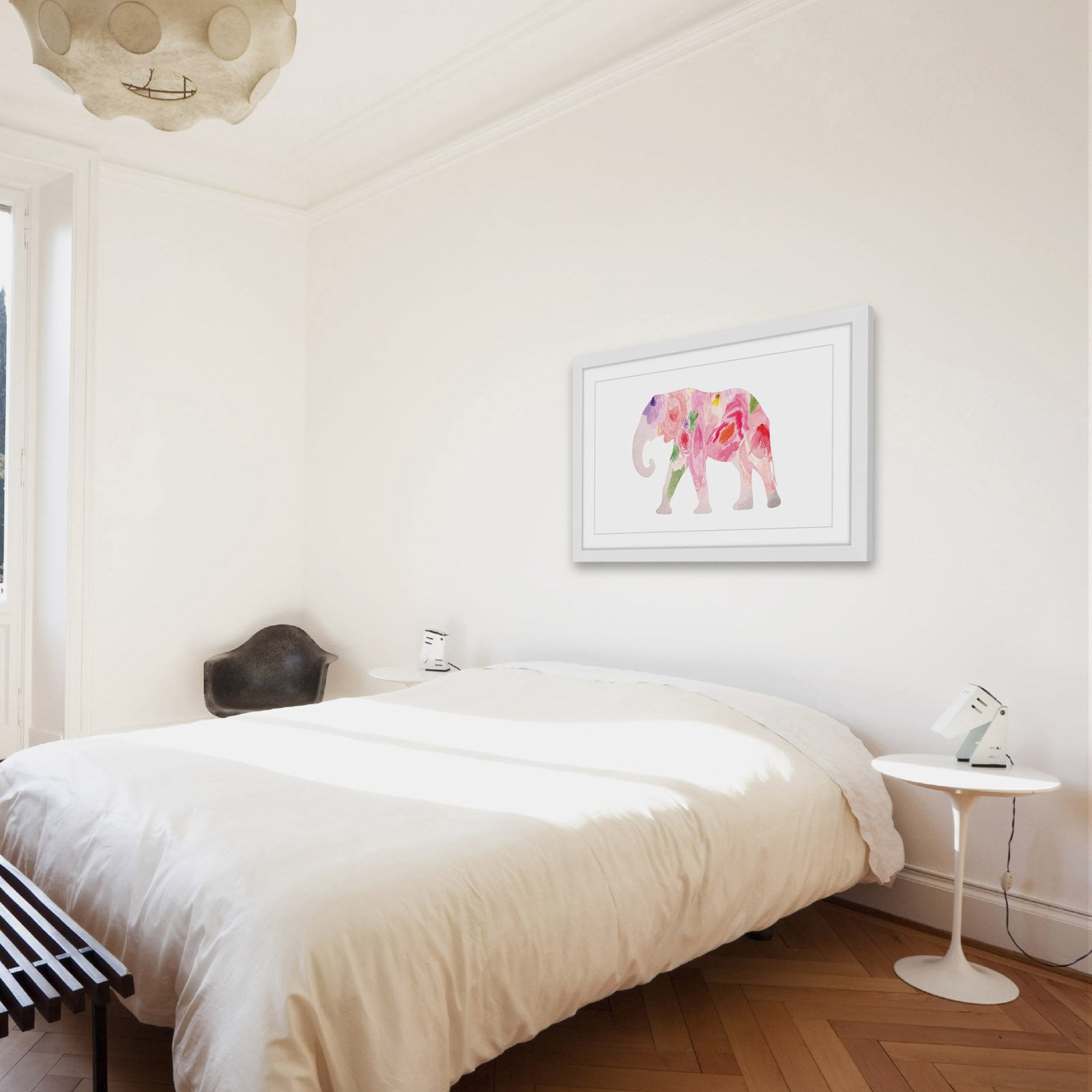 Marmont Hill "Spring Elephant" by Diana Alcala Framed Painting Print