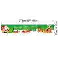 thumbnail image 3 of Luysn Christmas Decorations Merry Christmas Fence Banner,Christmas Banners Yard Sign,Holiday Fence Wrap Hanging Backdrop Banner,Event Party Decoration,Christmas Lights Outdoor 69"X14.5", 3 of 9