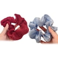 thumbnail image 1 of Women Hair Scrunchie Fashion 2PCS Elastic Solid Color Bobble Scrunchy Hair Ropes, 1 of 8
