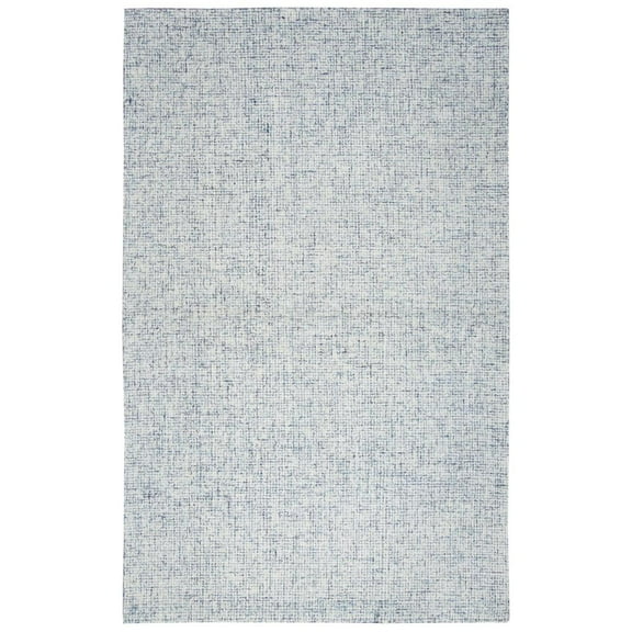 Alora Decor London 12' x 15' Solid Blue/Gray/Rust/Blue Hand-Tufted Area Rug
