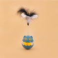 thumbnail image 3 of Wobbling Cat Toy, Wobbling Interactive Cat Toy with Feather Built in Mint Ball Relieve Boredom Interesting Interactive Teaser Cat Toy for Engaging Play, 3 of 8
