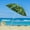 Birds of paradise, variant on Beach Umbrella with Sand Anchor & Carry Bag, 6.5 Foot Patio Outdoor Umbrella with Adjustable Height Pole, Push Button Tilt, Ideal for Travel Garden Lawn, UPF 50+ (Banana Leaf)