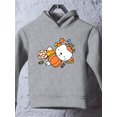 thumbnail image 3 of Cute Seal W Pumpkin Costume Hoodie Toddler -Image by Shutterstock,  4 Toddler, 3 of 4