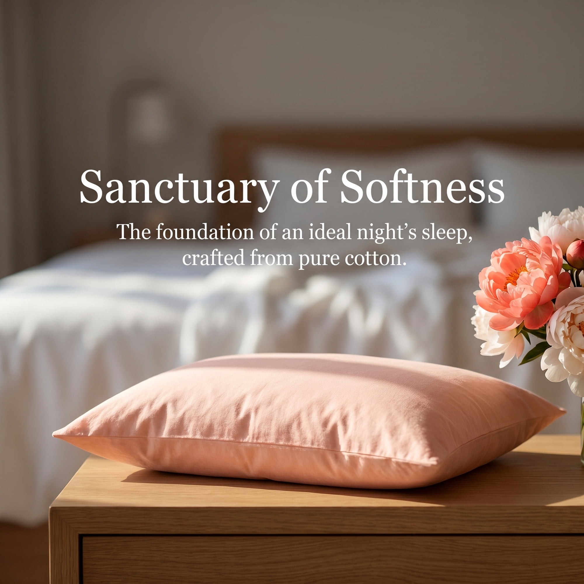 Unique Bargains Breathable Cotton Covers Pillow Protectors with Zipper Standard Size Queen Pink