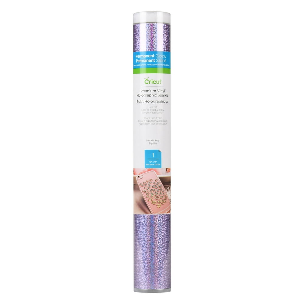 Cricut Premium Permanent Holographic Sparkle Vinyl, Huckleberry