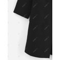 thumbnail image 4 of Más el tamaño de cuello chal Escudo abierto bolsillo delantero Rosegal Abrigos de talla grande, 4 of 5